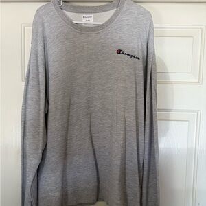Champion Gray Long Sleeve Crewneck Sweatshirt